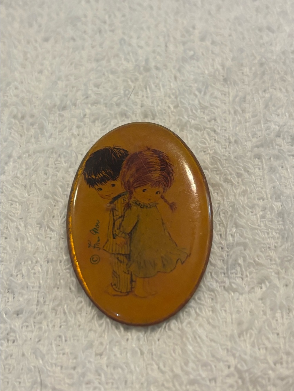 Vintage children brooch